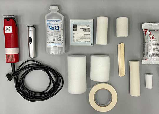 Verbandsmanagement - Utensilien Tierklinik Ismaning